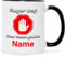 Bedruckte Tasse mit Spruch - Finger weg! - Lustige Geschenke - Geschenk für Mama Papa Freunde Geburtstag Weihnachten - für Männer & Frauen - für Sie & Ihn Farbe Schwarz & Weiß