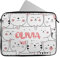 Personalised Any Name Cat Design Laptop Case Sleeve Tablet Bag Chromebook Gift 1828 (12-13 inch)