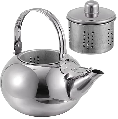 TOPBATHY Teekannen-set Mit Teesieb Teekessel Edelstahl Für Den Täglichen Gebrauch