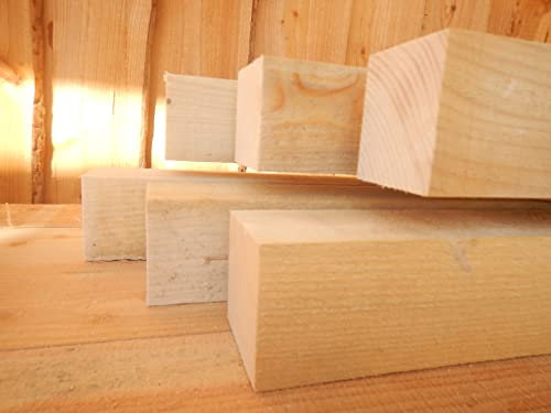 FICHTE TANNE 70x70 mm Balken 7x7 cm Kantholz Pfosten Rahmen sägerau Bauholz 40cm Länge (1)