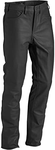 La Chasse Jagd Lederhose aus Büffelleder für Herren strapazierfähig Büffellederhose Jagdlederhose Jagdhose von Oefele Jagdbekleidung (as3, Numeric, Numeric_52, Regular, Regular, Schwarz)