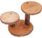Alipis Holz-Cupcake-Ständer Bauernhaus Rustikaler Cupcake-Ständer 3 Etagen Holzscheiben Cupcake-Dessert-Turm Obstteller-Tablett Für Die Präsentation Von Desserttisch Kerzen Pflanzen
