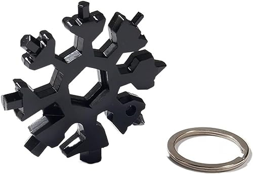 Schneeflockenschlüssel, Schneeflocken-Multitool, 18-in-1-Schneeflocken-Werkzeugkarten-Kombination, multifunktionaler Schneeflocken-Schraubendreher, Schneeflocken-Schraubenschlüssel-Werkzeug, Schneeflo