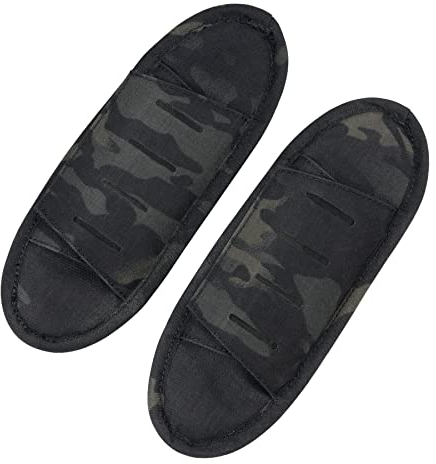 IDOGEAR Taktische Schulterpolster für Weste Universal Abnehmbares Schutzpolster für Rucksack Schultergurt Outdoor Reisetaschen Atmungsaktive Dekompressionsweiche Kissenpolster (camo black)