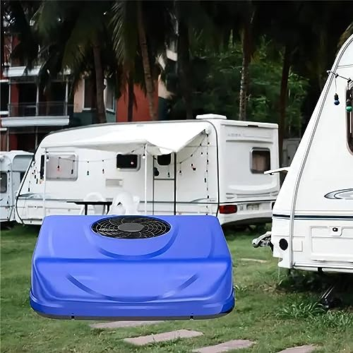 PRUJOY 12V/24V Doppelrotor-Klimaanlage, DC-Dachklimaanlage, Heizung und Heizung, elektronische Inverter-Klimaanlage, für LKW-Wohnmobile (24v)