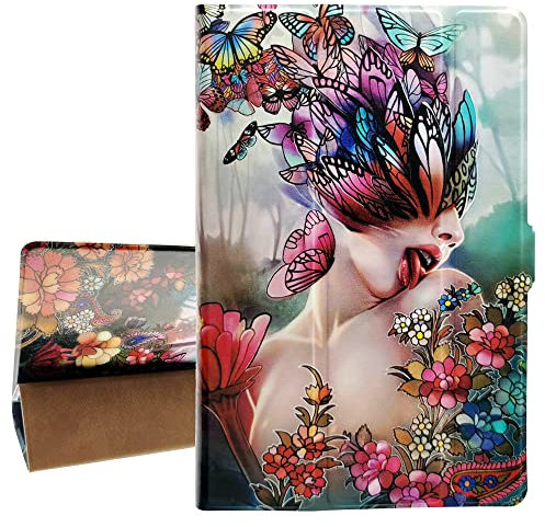 Funda delgada compatible con Peaq Pet-8040-H464s 8.0 pulgadas Tablet Case Flip Stand Cover HD