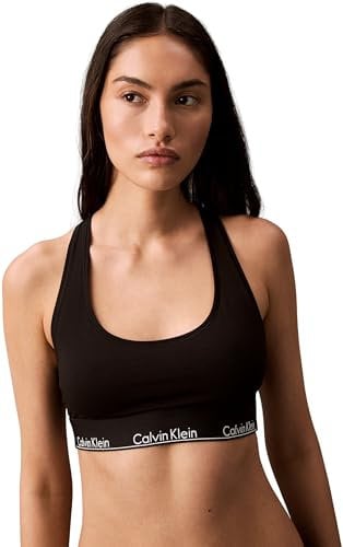 Calvin Klein Damen Unlined 0000F3785E Bralette, Schwarz (Black W. DTM Wb), S