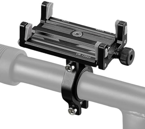 Supporto per cellulare da bicicletta, design a 4 artigli, clip per manubrio, supporto per smartphone e scooter, clip per telefono girevole a 360 gradi, per smartphone da 2,3 a 3,4 pollici, morsetto