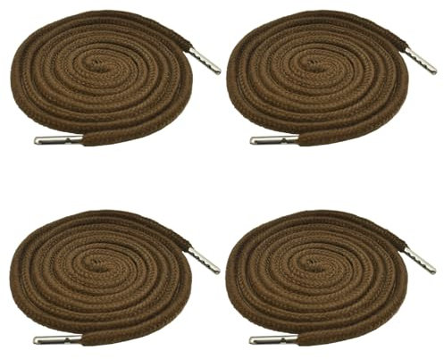 4 Pezzi Cordoncini di Ricambio con Coulisse, Cordoncino per Pantaloni Cotone con Cordoncino per Infila Flessibile per Pantaloni Della Tuta Felpe con Cappuccio Scrubs Giacche (Marrone scuro)