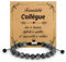 Idee Cadeau Collegue de Travail Homme Cadeau Départ Collègue Bracelet Pierre Naturelle Cadeau Retraite Cadeaux pour Collègues Cadeaux Collegues de Travail Cadeau Bureau Collegue Noel Anniversaire