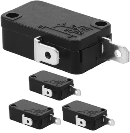 LABRIMP 4pcs Rice Cooker Switch Part -pin Micro Switch for Microwave Oven Replacement for Microwave Ovens