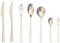 MMRTDJDR Silventa de Cubiertas de Cubiertos, Mirror Set Increed Tooly Catherlery Set Restaurant Knife, Hork, Spoon, Soup Spoon (Silver 56 Piezas para 8)