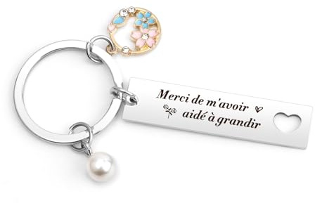 Cadeau Maitresse D'École Fin D'année Porte-clés,Merci Atsem Cadeaux,Merci Maitresse Cadeaux Noel