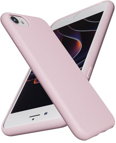 X-level Cover per iPhone SE 3/2 (modello 2022/2020), iPhone 8/7, Custodia Protezione in Morbida Silicone TPU Ultra Sottile e Anti-Graffio Cover Ultra Slim Anti Scivolo, Rosa