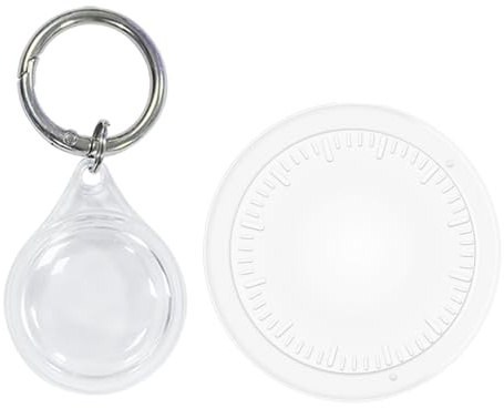 MJY Air Tag traceur Android (certifié Google non pour iOS et Huawei), Suivi Bluetooth tracker Localisateurs D’Objets Airtag compatible avec Google Find My, pour Voiture, Valise, Moto, Velo, Clés-Blanc