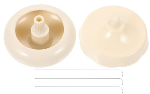 Hohopeti Mini Plastic Bead Spinner Bowl DIY Jewelry Making Tools Set with 3 Curved Needles 4pcs Kit for Bracelet Necklace Crafting and Bead Stringing