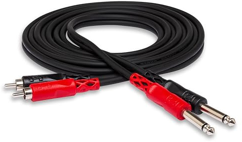 Hosa CPR202 Dual Kabel (6,3mm TS-Klinke 2m)