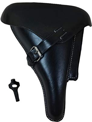 WW2 deutsche P08 Holster Schwarze Farbe mit Entnahme-Werkzeug Marked EG Leuner Reproduktion