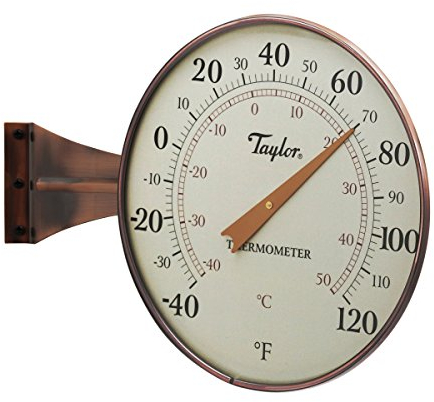 Taylor Precision Products 480BZ Heritage 21,6 cm Zifferblatt Außenthermometer, Kupfer
