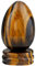 KYEYGWO Tiger' s Eye Stone Carved Eggs with Stand, Healing Crystal Meditation Chakra Balancing Reiki Crafts Home Decoration