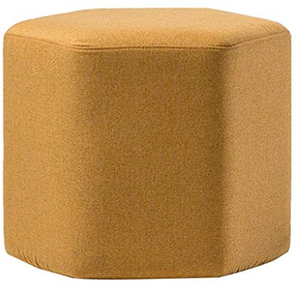 Sitzhocker Sitzbank Sitztruhe Fußhocker Sofa Hocker Ottoman Hocker Gepolstert Massivholz Hocker Hocker, 42 × 42 × 40 cm (Länge × Breite × Höhe) (Gelb) (Farbe : Gelb)