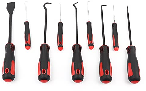 9 stücke Auto O-ring Wellendichtring Entfernung Abzieher Werkzeuge Pick Haken Scraper Kit für dichtring entfernung O-ring für autos
