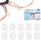 SMARTTOP Eyeglasses Air Bag Stick on Silicone Nose Pads-Updated two holes Eyeglasses Nose Pads for Plastic frame-For Sunglasses anti-slip-Glasses repair kits for Man and Women-10PAIRS (Crystal, 2.8mm)