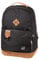 Walker 42154-080 - Rucksack Pure Eco Concept Black, mit 2 Fächern, Laptopfach, Seitentaschen, gepolsterter Rücken, verstellbare Schultergurte, ca. 30 x 45 x 21 cm