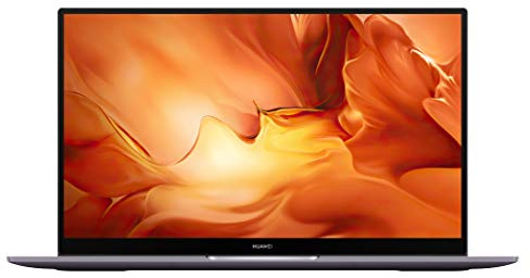 HUAWEI MateBook D 16, AMD Ryzen 5 4600H, 16GB RAM, 512GB SSD, 16.1 1080p FHD FullView Display, Schlankes Metallgehäuse, Fingerprint Sensor, Free Upgrade to Windows 11,Low Blue Light,QWERTZ, Grau
