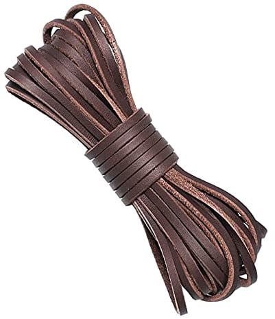 LULJY Lederband Leder Schnur Faden für Armband Halskette Perlen Schmuck DIY Handgefertigte Handwerk