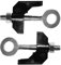 cyclingcolors 2x Fahrrad GAZELLE kettenspanner M6x65mm stahl mit muttern Øachsen 10-11mm