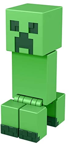 Mattel Minecraft HFC33 - Creeper Action Figur (ca 8 cm), mit 1 Bauportalstück und 1 Zubehörteil, Aufbauspielzeug inspiriert vom Videospiel, Spielzeug zum Sammeln für Fans und Kinder ab 6 Jahren