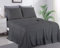 Mikrofaser-Wohnmobil-Bettlaken-Sets für Wohnmobile, 107x200 cm, Bettlaken für Wohnmobil-Etagenbett, 42x80 cm, 42x80 Bettlaken – 1800 Serie, 4-teiliges Bettlaken-Set oder Camper (Dunkelgrau)