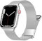 Fengyiyuda Compatibile con Apple Watch Cinturino 38mm 40mm 41mm, Cinturini in Acciaio Inossidabile Maglia Metallo Milanese per iWatch Series 9/8/7/SE/6/5/4/3/2/1,Argento