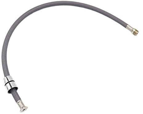 Yviv1yn Flexible de Douche, F1 / 2 M15 * 1 Tuyau d'eau Flexible de Nylon tressé for la Cuisine 60cm Tuyau de Robinet Tuyau de Robinet Tube de Filature Noir Gris Plomberie Torsion