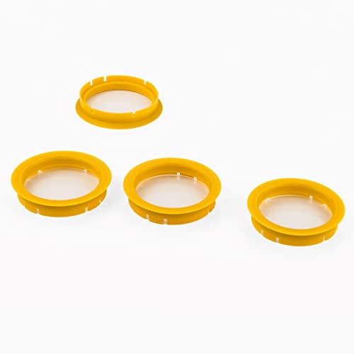 LST 4x Zentrierringe Gelb für Alufelgen Radnabe Ø 70,0 mm - Ø 60,1 mm