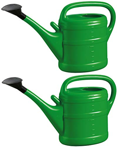 2X Gießkanne 10L GRÜN + 1x KÜHLSCHRANKMAGNET! Blumenkanne Kunststoff für groß & klein, Garten & Zimmerpflanzen Gießkannen Gieskanne Gieskannen Giesskanne 10 Liter Watering Can Gieskannen10Liter