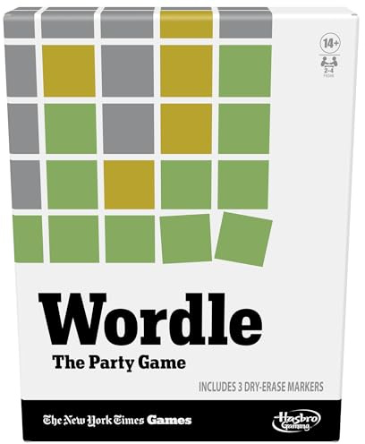 Hasbro Gaming Wordle The Party Game for 2-4 Players, Official Wordle Board Game Inspired by New York Times, Games for Ages 14+, Word Games