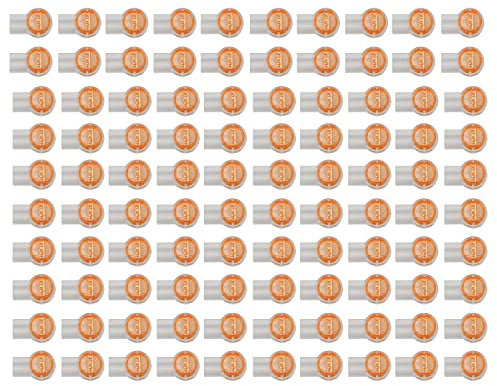 UY2 K2 Gell Connector ZZHXSM 100pcs Waterproof Orange Clear Twin Blade 2 Wire Gel Filled Crimp Connector for Telephone Network Line Connection