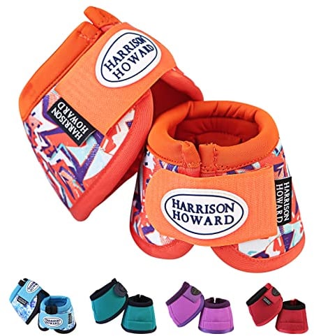 Harrison Howard Hufglocken No-Turn Hufglocken für Pferde Haltbare, Abstrakte Graffiti, Full (Large)