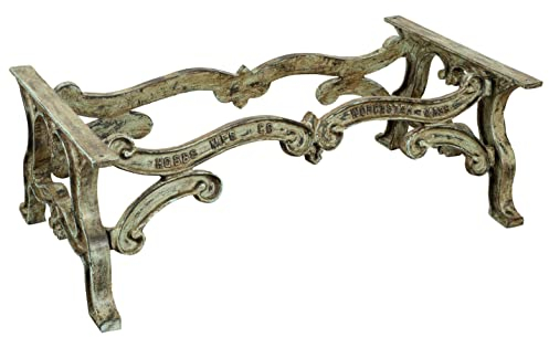 Biscottini base for cast iron table L127XPR69XH43 cm | Antique dining table base | Liberty table outside and inside