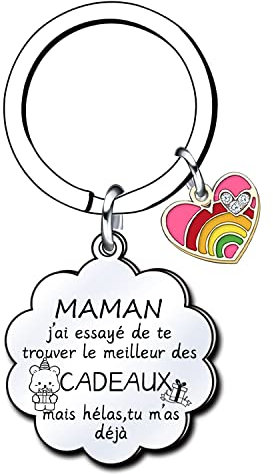 LKJHGF Porte-clés Cadeau pour la Fête Des Mères, Original Idée Maman avec Porte Clef