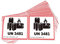 PACK4YA UN3481 110 x 120 mm Lithium-Ionen-Akku Transport Warnhinweise selbstklebend 20 Aufkleber