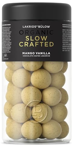 LAKRIDS BY BÜLOW - Mango Vanilla - 265g - Slow Crafted Bio-Lakritze umhüllt von Schokolade