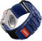 Bandletic Kompatibel mit Apple Watch Armband Ultra/Ultra 2 49mm 45mm 44mm 42mm, Sportarmband Nylon Geflochtenes Loop Band für iWatch Ultra/Ultra 2/SE/Series 9 8 7 6 5 4 3 2 1, L-Blau