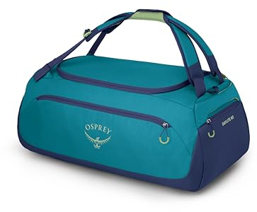Osprey Daylite Duffel 60 – Praktische, funktionale, große Tasche für den Alltag – Duffel-Reisetasche - Blue Spikemoss/Alkaline O/S
