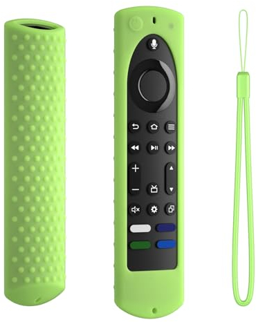 Tedious Silikon Hülle für Fire-TV-Stick 4K Max 2023 | Stoßfeste Fernbedienungs-Schutzhülle mit Trageband | Kratzfeste Schutzhülle für Fernbedienungszubehör für -Stick 4K Max 2023