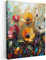 MuchoWow© Impression sur Toile Decoration Murale Peinture 30x40 cm Tableaux Decoratifs Muraux Déco Chambre Tableau Salon Aquarelle - Fleurs - Art - Moderne