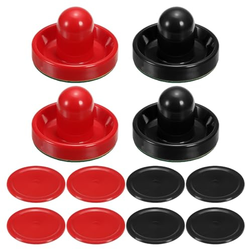 PATIKIL Air Hockey Pushers with Pads and Air Hockey Pucks