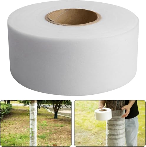 GIONAR 35Mx8CM Baum Winterschutz Wickelstreifen - Baumschutz Bandage - Kälteschutz Frostschutzvlies Pflanzenschutz,Atmungsaktiv, Warmhalten und Befeuchten